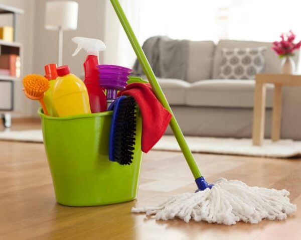 تنظيف المنزل للمرة الواحدة